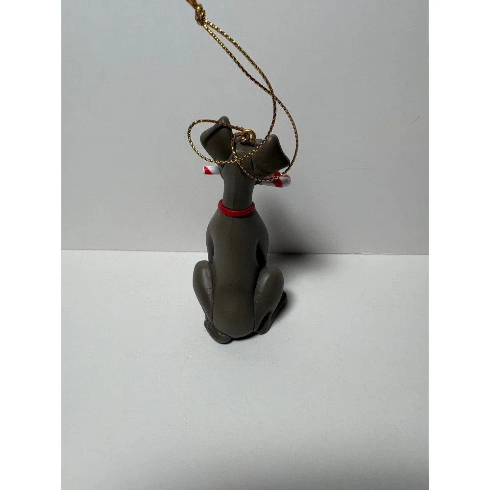 Disney Lady and the Tramp Tramp Christmas Ornament with Candy Cane & Box 028908